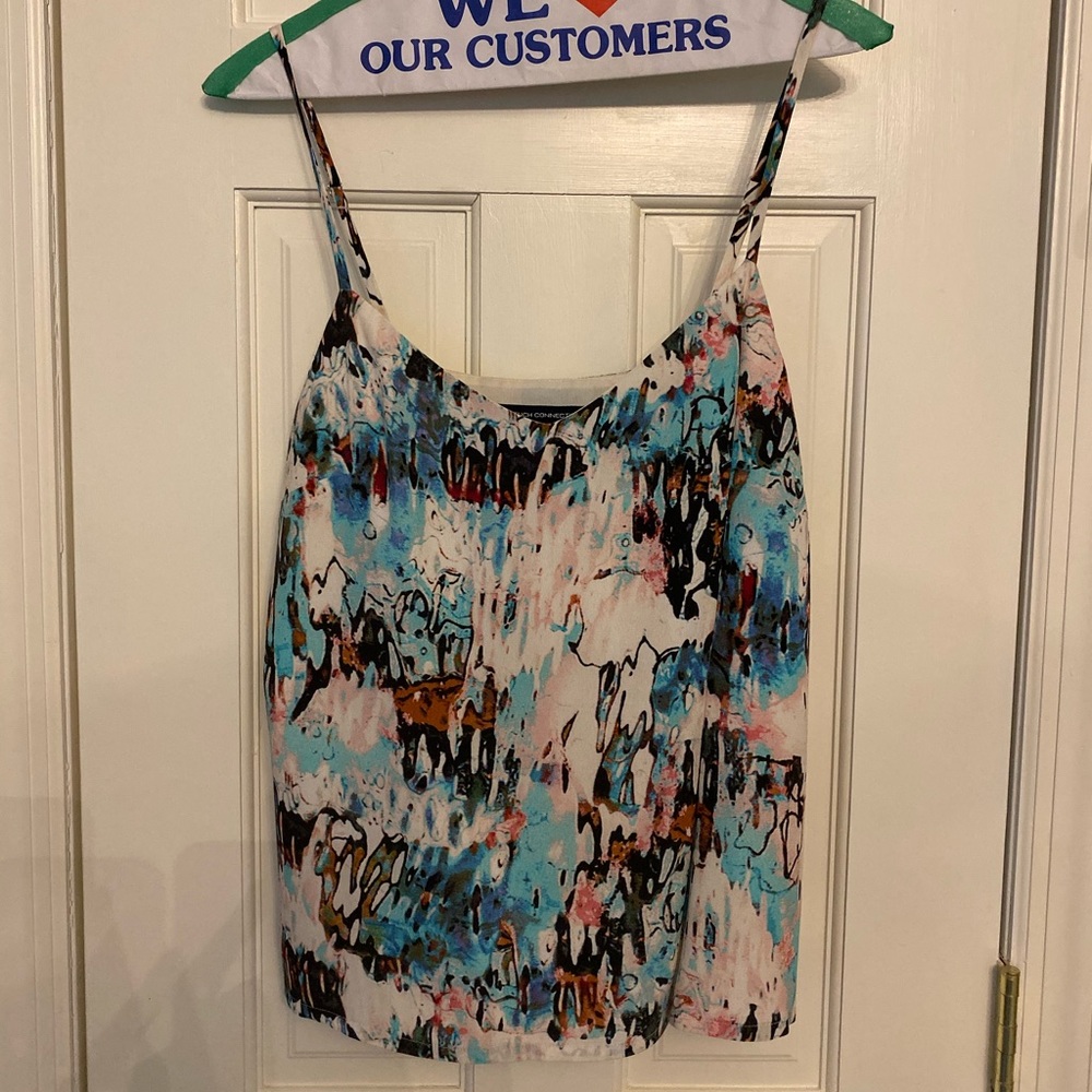 French connection pastel pattern top